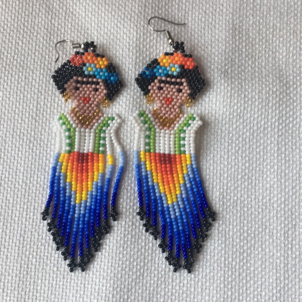 NWOT Mexican Frida Kahlo Earrings